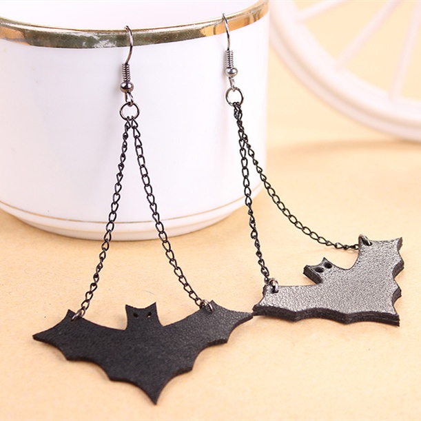 Haloween Gothic Bat Woman Earrings 8511