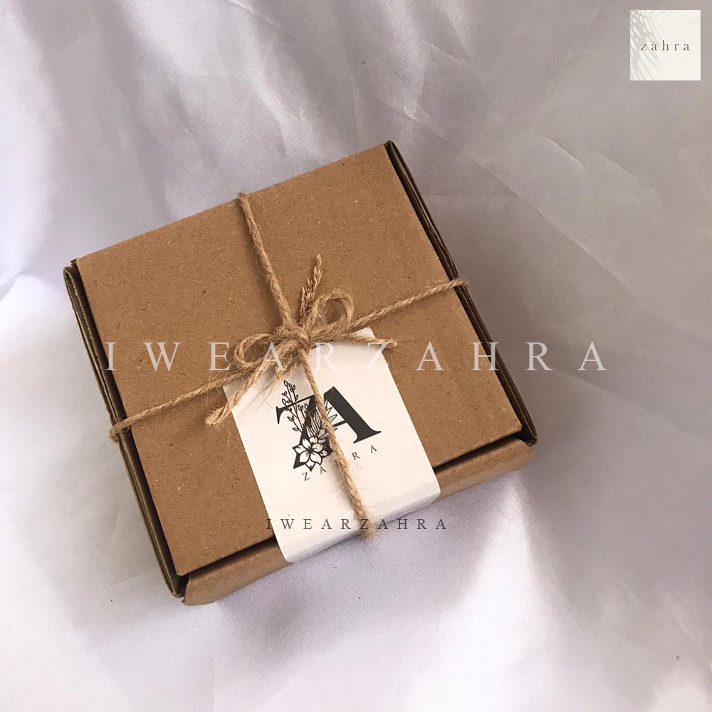 GIFT BOX - kado ulang tahun bungkus hadiah packaging ultah rustic vintage packing birthday message