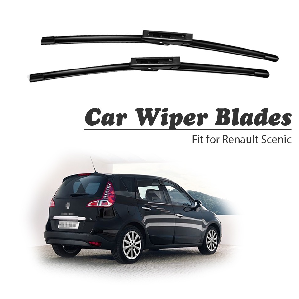 1 Set Karet Wiper Kaca Depan Mobil Untuk Renault Scenic MK2 MK3 MK4 2016 2015-2002