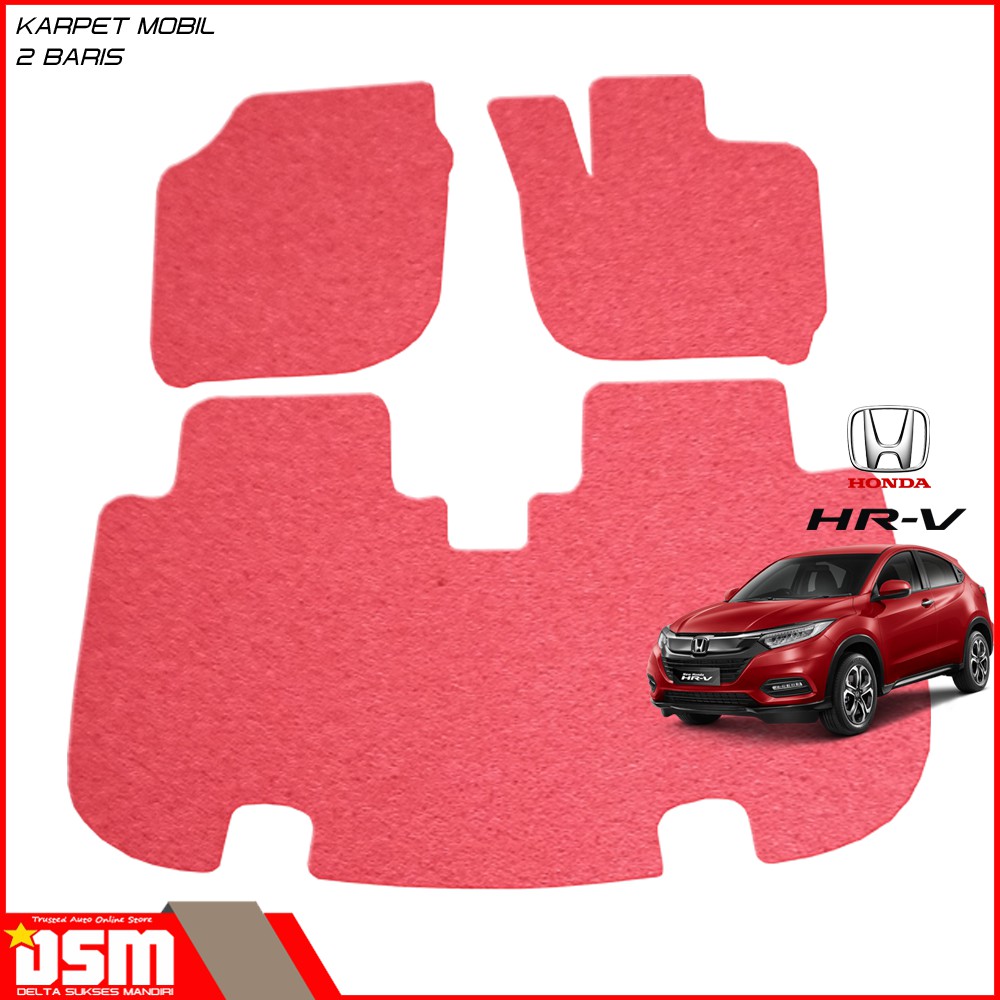 Karpet Mobil Mie Honda HRV 2 Baris - Tanpa Bagasi / Karpet Mie Coil Mat High Quality