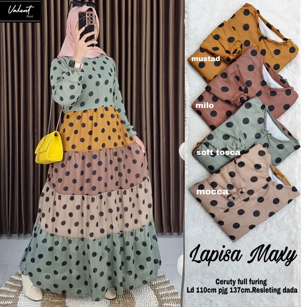 GAMIS BUNGA BUNGA MAXY GAMIS MUSLIM WANITA TERBARU / BAJU GAMIS BUNGA ZIPER DEPAN