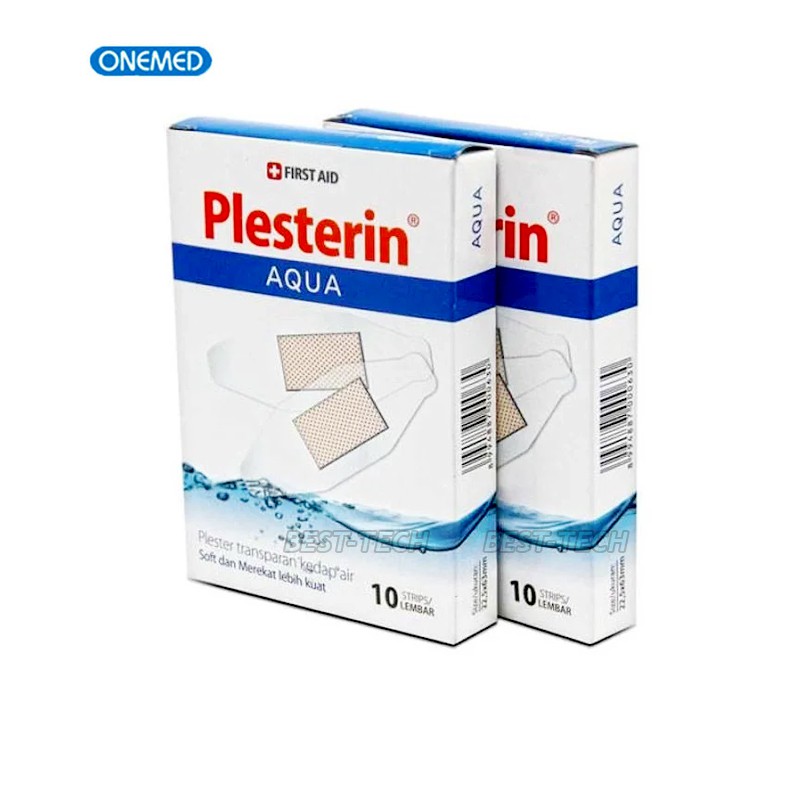 Plester Luka Transparan Anti Air / OneMed Plesterin Aqua isi 10 pcs