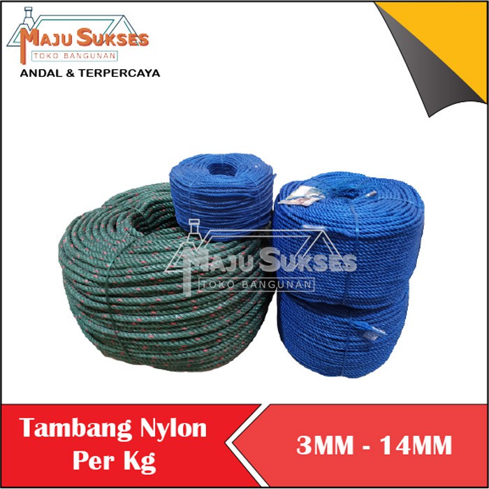 

TALI TAMBANG NYLON NILON PLASTIK PER KG