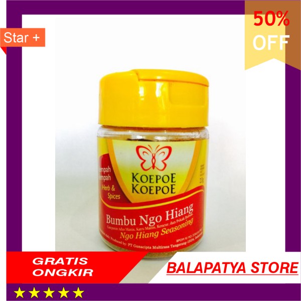 

BEST SELLER !!! Bumbu Ngo Hiang hiong Koepoe koepoe rempah 23 gr kupu kupu murah