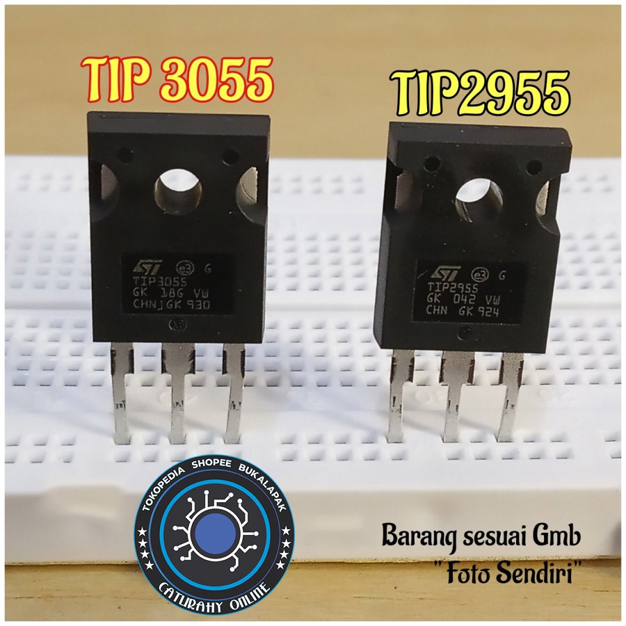 transistor TIP2955 TIP3055 satu set 2955 tip 3055 ST mosfet v1