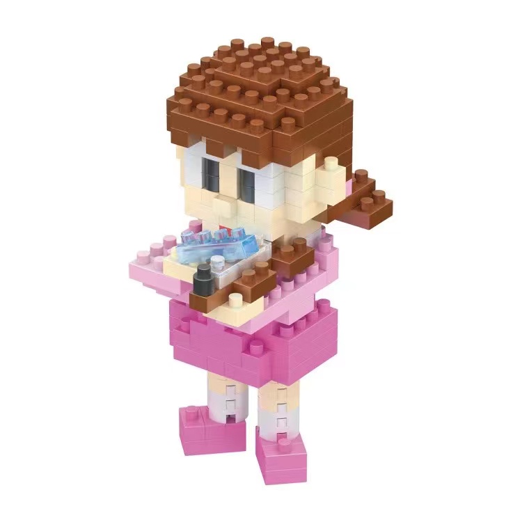 Mainan Rakitan Balok Bangunan Lego Seri Blue Fatty diy Untuk Anak