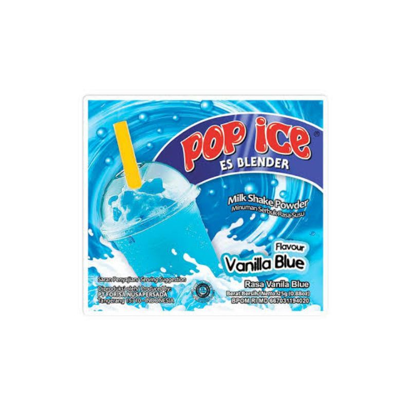 

POP ICE VANILLA BLUE renceng isi 10pcs