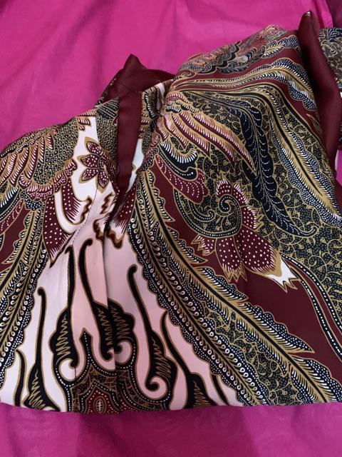 Kemeja Batik Pria Premium Lapis Furing Sogan M L Xl Xxl Pria Sejati