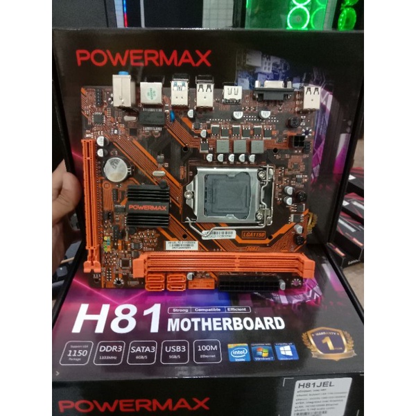 MOTHERBOARD H81 POWERMAX SOCKET LGA 1150 NEW