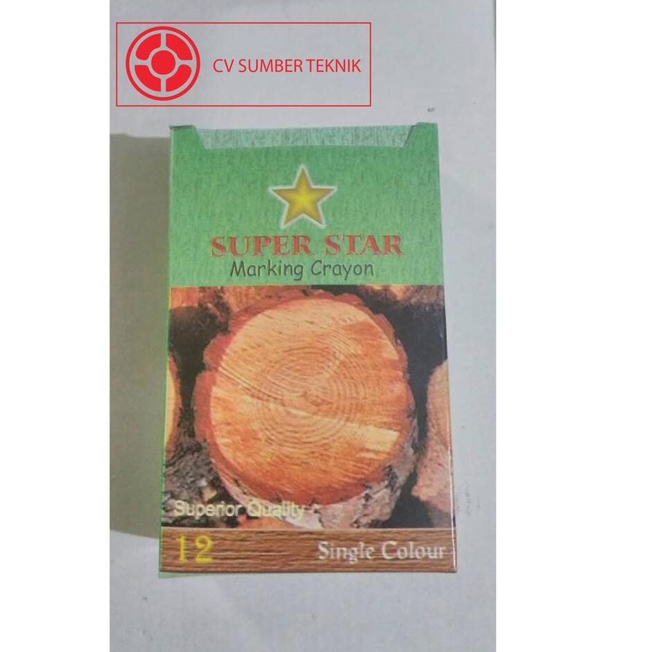 

[DISCOUNT 7G059] SUPERSTAR Marking Crayon Kapur Lilin Kayu Ready Stok