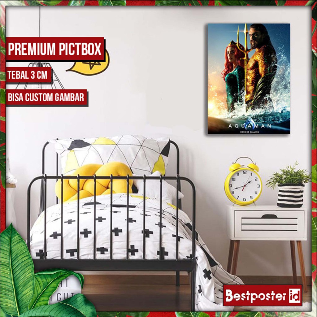 Poster FILM AQUAMAN Frame Kayu Tebal FILM  049