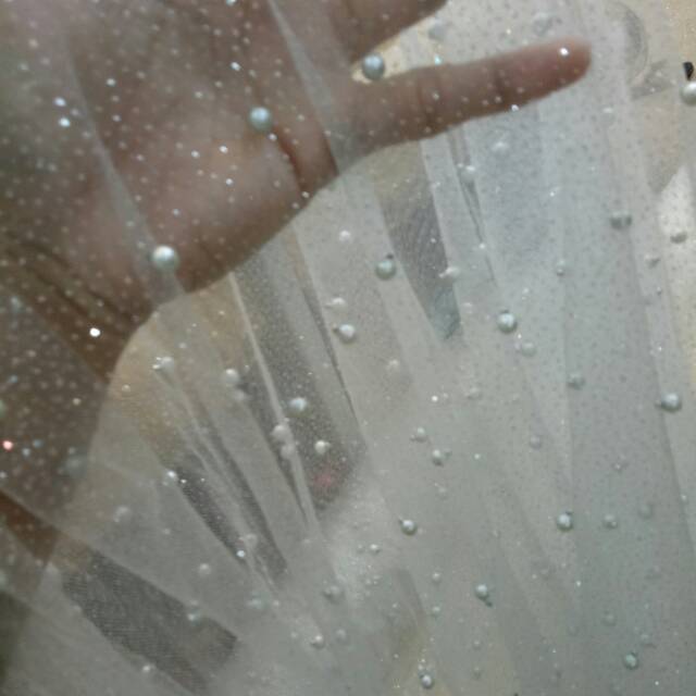 BAHAN TILLE MUTIARA GLITER/TILE POLOS MUTIARA/TILE SOF TULLE/TILE -GLITER MUTIARA