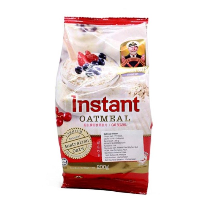 

Captain Oats Instant Oatmeal 200Gr