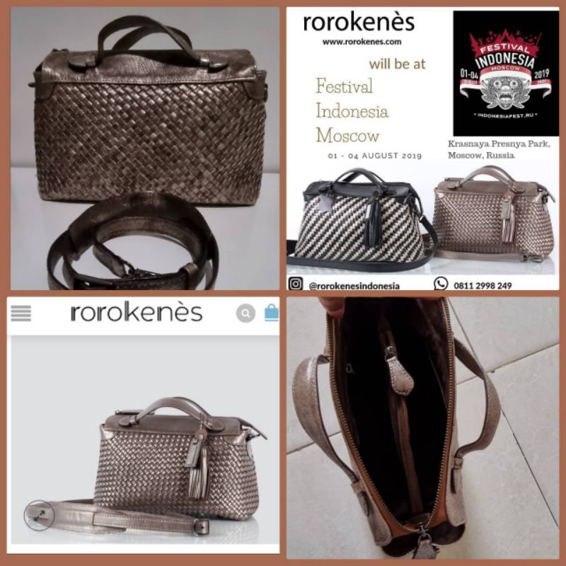 Tas Asli kulit Handmade RoroKenes Indonesia (go internasional)