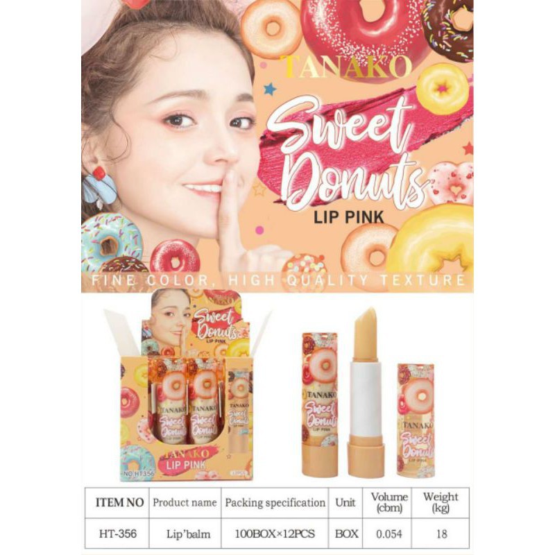 [PER BOX] LIP BALM TANAKO SWEET DONUT NO.HT-356