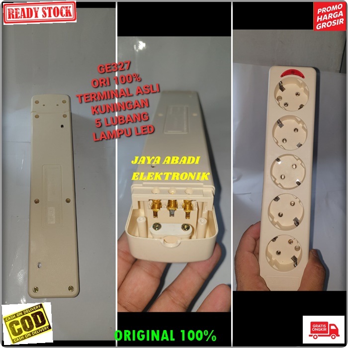 G327 ORIGINAL TERMINAL 5 LUBANG SOCKET LAMPU LED COLOKAN LISTRIK STEKER SETRUM PITING KEPITING STOP 
