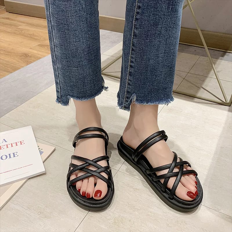 sendal wanita Boloni Andin  / sandal wanita jelly / sendal karet Boloni / sendal flat-1