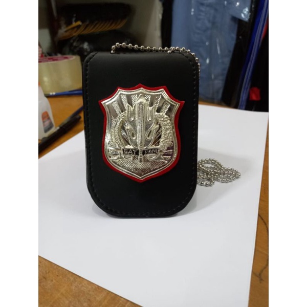 

Nametag id card/Holder / Kalung Lencana Logo SATPAM Terbru