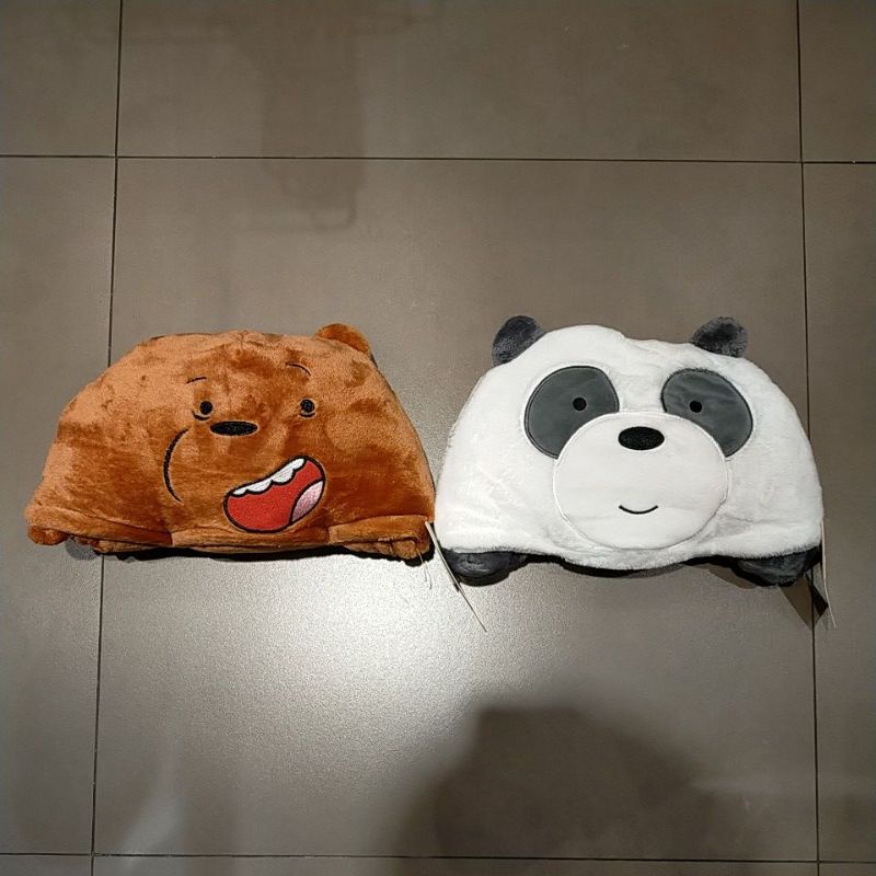 Selimut hoodie we bare bears miniso