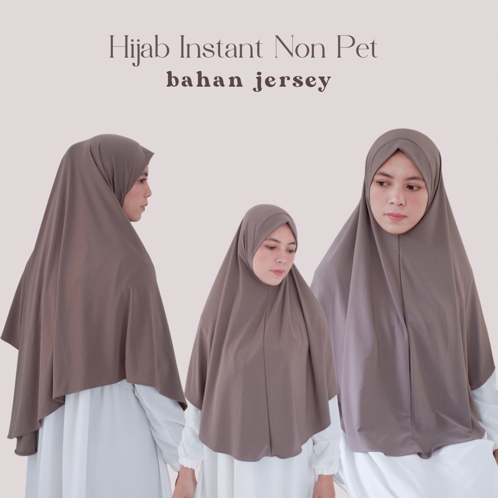 BERGO MALAY JERSEY INSTAN NON PET SIZE M/ BERGO INSTAN / KERUDUNG KHIMAR /JILBAB MALAYSIAN