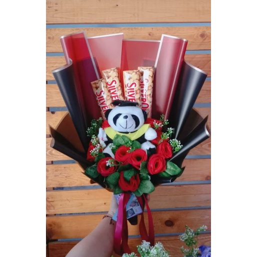 

buket bunga, buket boneka, buket Snack, buket coklat, buket kado wisuda, kado ultah dll