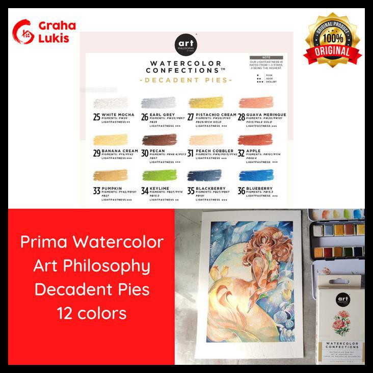 

Prima Watercolor - Art Philosophy Watercolor Confections Decadent Pies