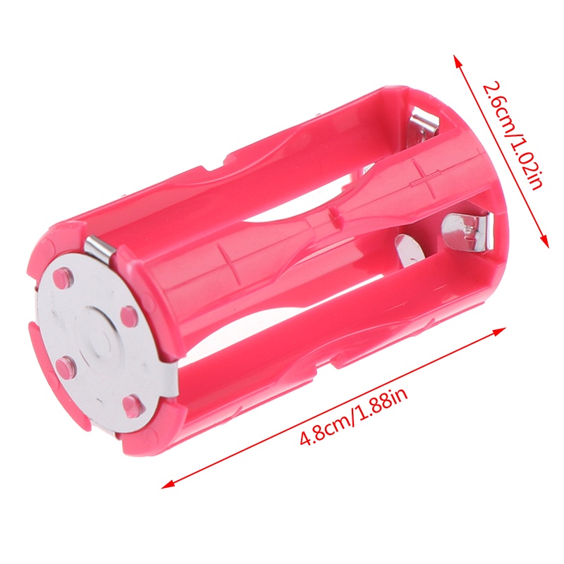 (LUCK11) Kotak Case Holder Adapter Konverter Baterai Paralel 4 AAA Ke C