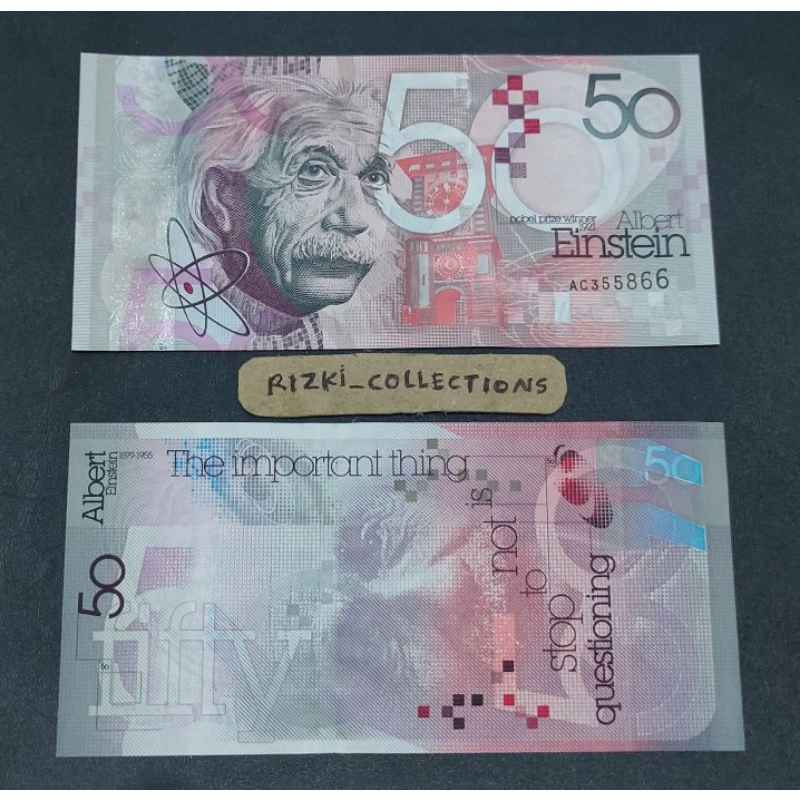 Test note 50 Albert einstein