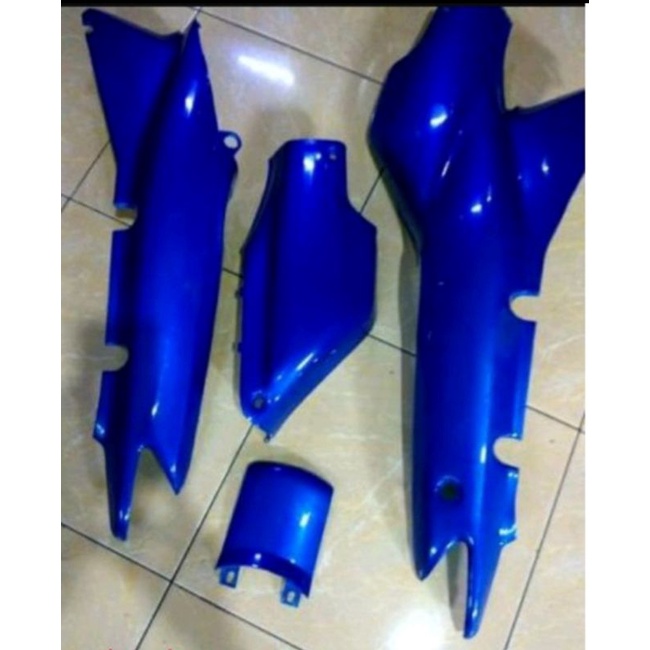 cover body belakang body samping supra x supra fit lama warna biru