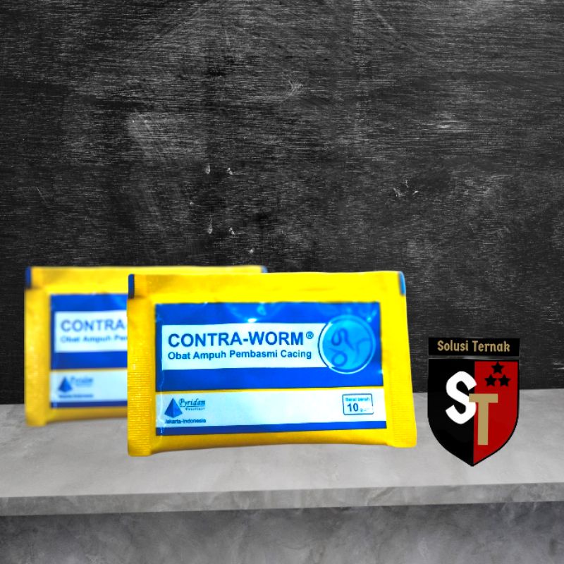 Obat Pembasmi Cacing Ayam CONTRA WORM 10 Gram