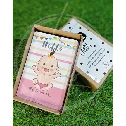 MILESTONE CARD KARTU SELFIE BAYI BAHAN TEBAL