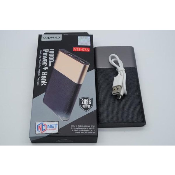 VANVO PowerBank 10.000mAh Vanvo VES-07A 10000mAh - POWER BANK VANVO 2 USB OUTPUT