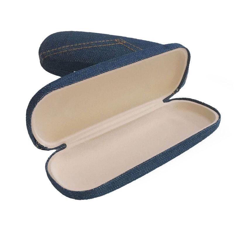 Mushto Tempat Kacamata Hardcase Cepuk Magnet Motif Jeans A5