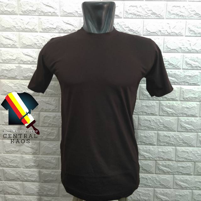 Jual Kaos Polos Baju Polos Coklat Tua Cotton Combed 30s Premium Shopee Indonesia 4669