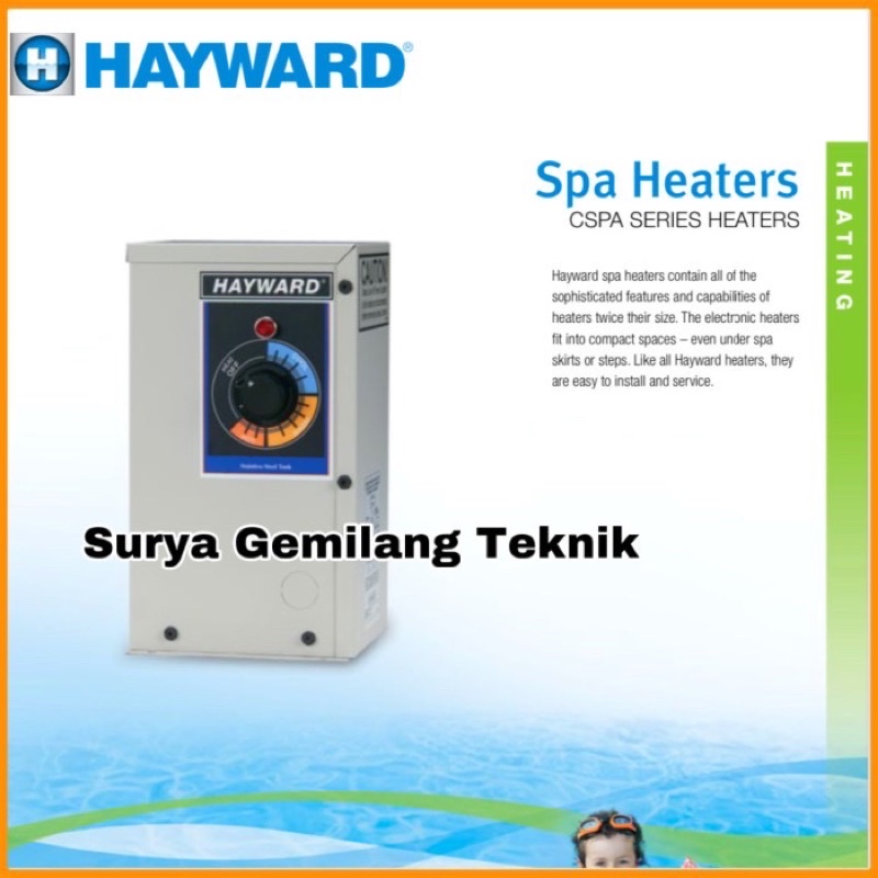 Water Heater Electric Pemanas Air Spa Jazucii Kolam Renang Hayward