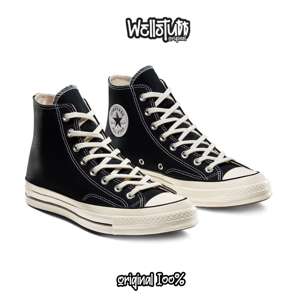 SEPATU CONVERSE 70S HIGH BLACK EGRET ORIGINAL 162050C