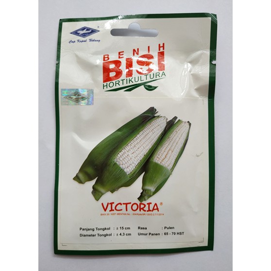 Benih Biji Jagung Putih Pulut Ketan Victoria F1 Pack - 50 Biji - BISI