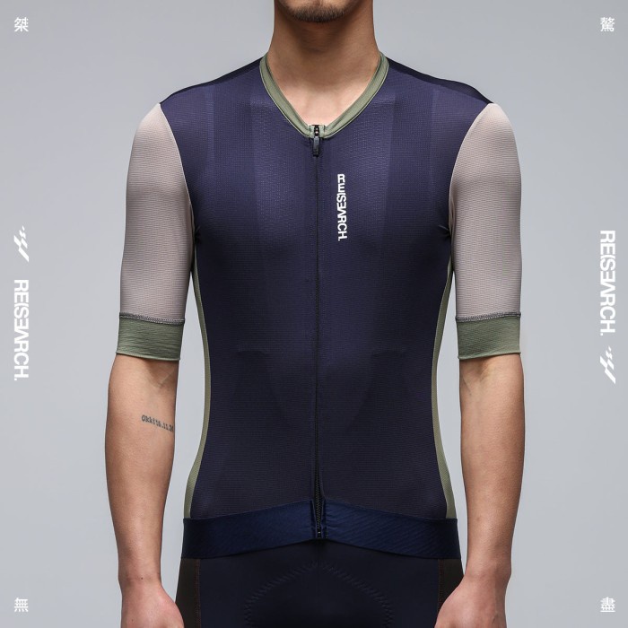 GRC RESEARCH Prussian Blue Jersey Sepeda Men Women Cycling Jersey