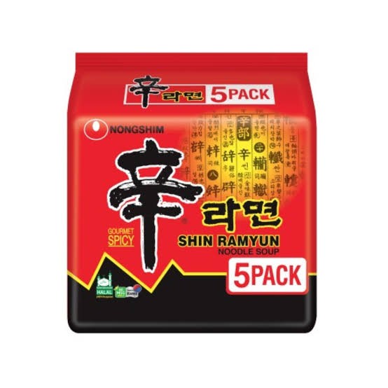 

Nongshim Shin ramyun Multy pack isi 5 Made in korea Halal MUI