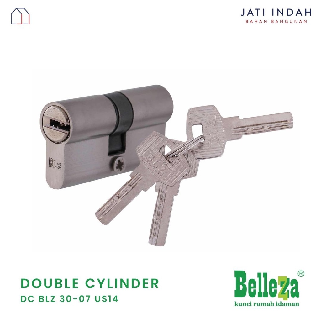 Double Cylinder Anak Kunci Pintu BELLEZZA DC BLZ 30-07 US14