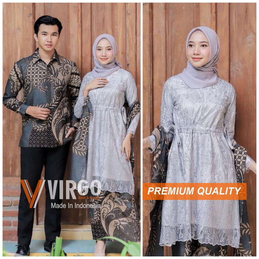 Couple Batik Kebaya Modern  Kebaya Tunik Kebaya Kondangan, Couple Kebaya, Kebaya Modern Hijab, Dress