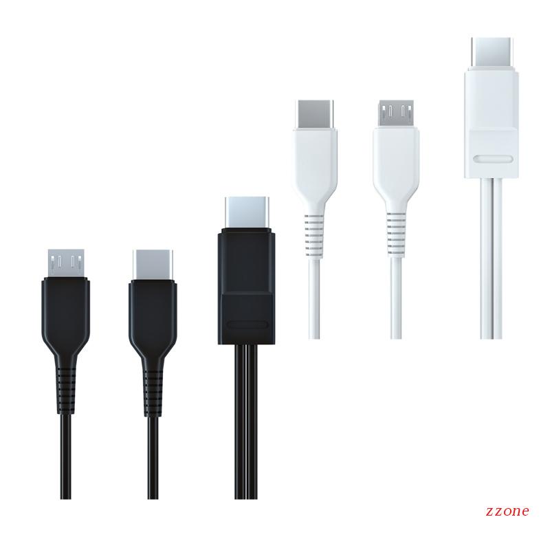 Zzz 2 in 1 Kabel Data / Charger Micro USB + USB + Tipe-C Ke USB Tipe-C Fast Charging Universal