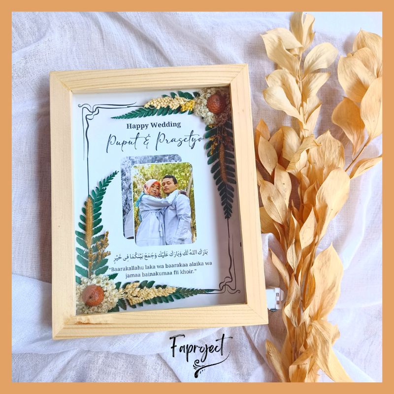 Dried Flowe In Frame/Pop Up 3D/6R/Tanpa Lampu