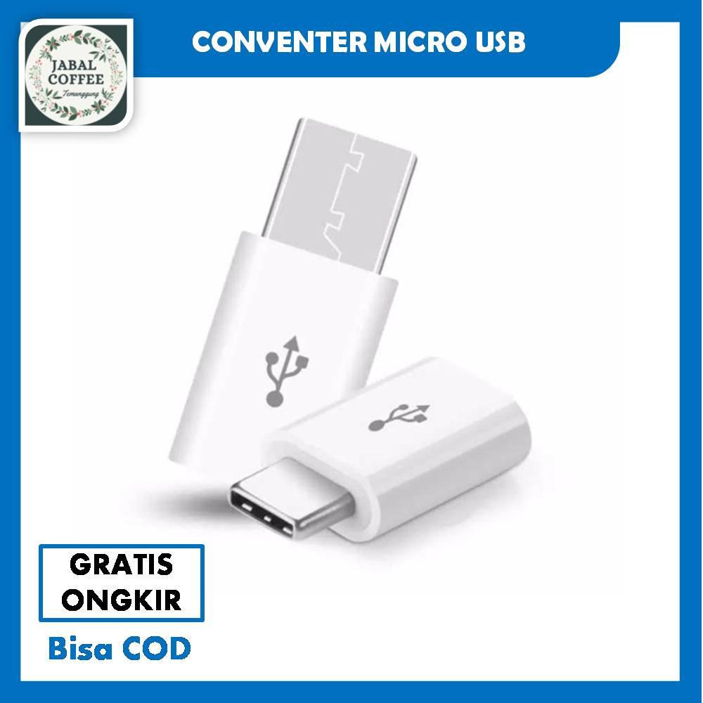 Adapter Converter USB Type C / Converter Micro USB To Type C / Original Konektor Micro USB J112