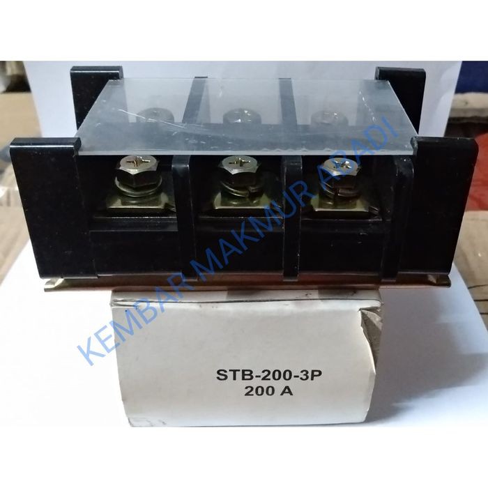 Terminal Blok 200A 3pole / STB200-3P merk PM / Isolator 200Ampere 3pole / Terminal Block PM 3P 200A