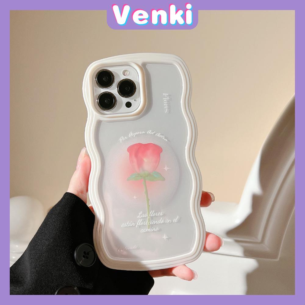 iPhone Case Candy Color Wave 2-in-1 Silicone Soft Case Airbag Shockproof Protection Camera Rose Flower Compatible For iPhone 11 Pro Max 13 Pro Max 12 Pro Max 7Plus xr XS Max