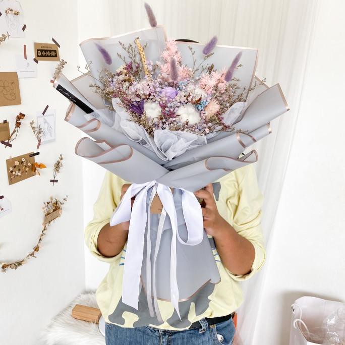 LARGE DRIED FLOWER BOUQUET BUKET BUNGA KERING BESAR FLORIST KOREAN KOR SC541SZ6