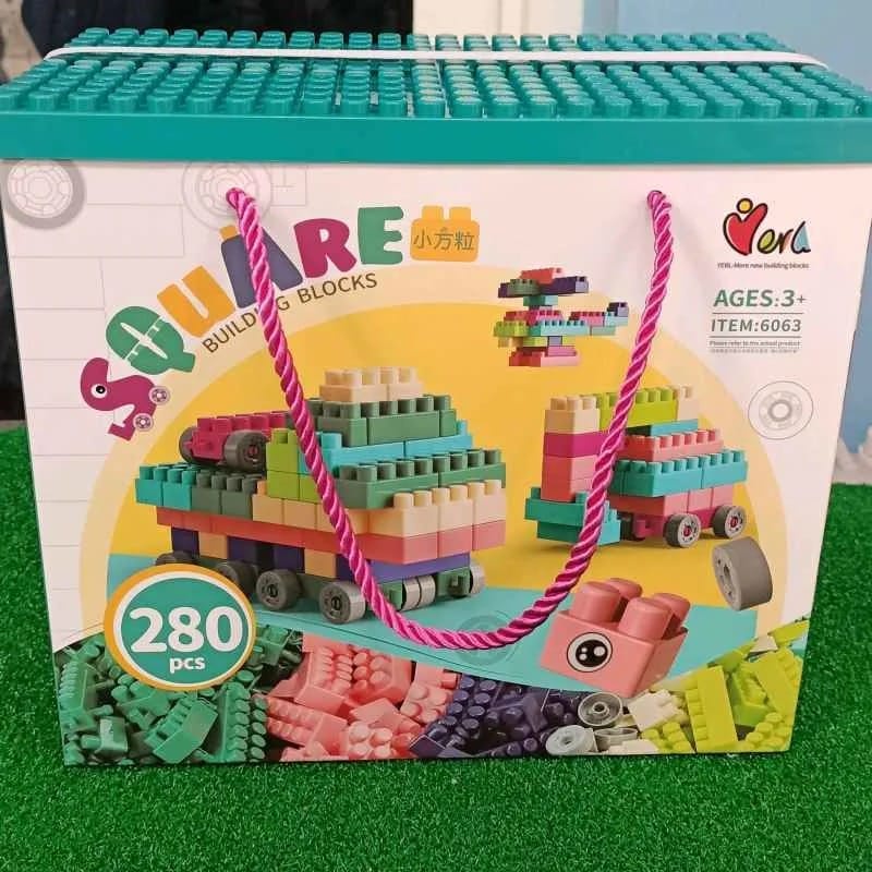 HZ Mainan DIY Balok 280pcs Bricks Balok 280pcs sete Anak / DIY Susun Balok Anak