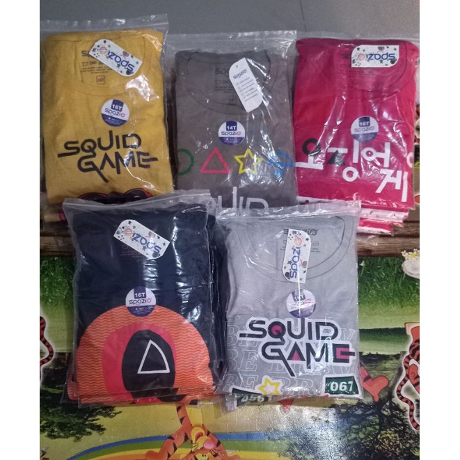 Ready SQUID GAME by SPAZIO/ setelan squid game anak/ setelan baju squid spzio