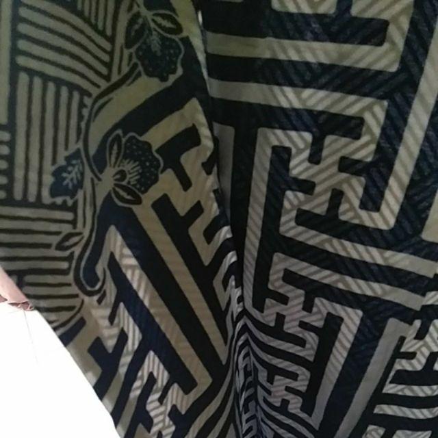 Bju Batik Tunik Labirin Segi Empat Bahan Katun Halus Premium Warna Biru - Ghs